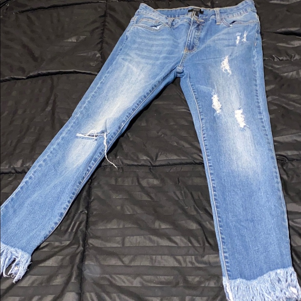 Distressed pants